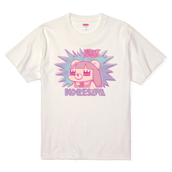 君が選んだれ子ちゃんTシャツホワイト
