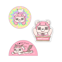 れ子ちゃんステッカーセット（あた君ver.）