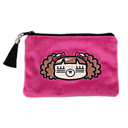 ベロアれ子ちゃんポーチ